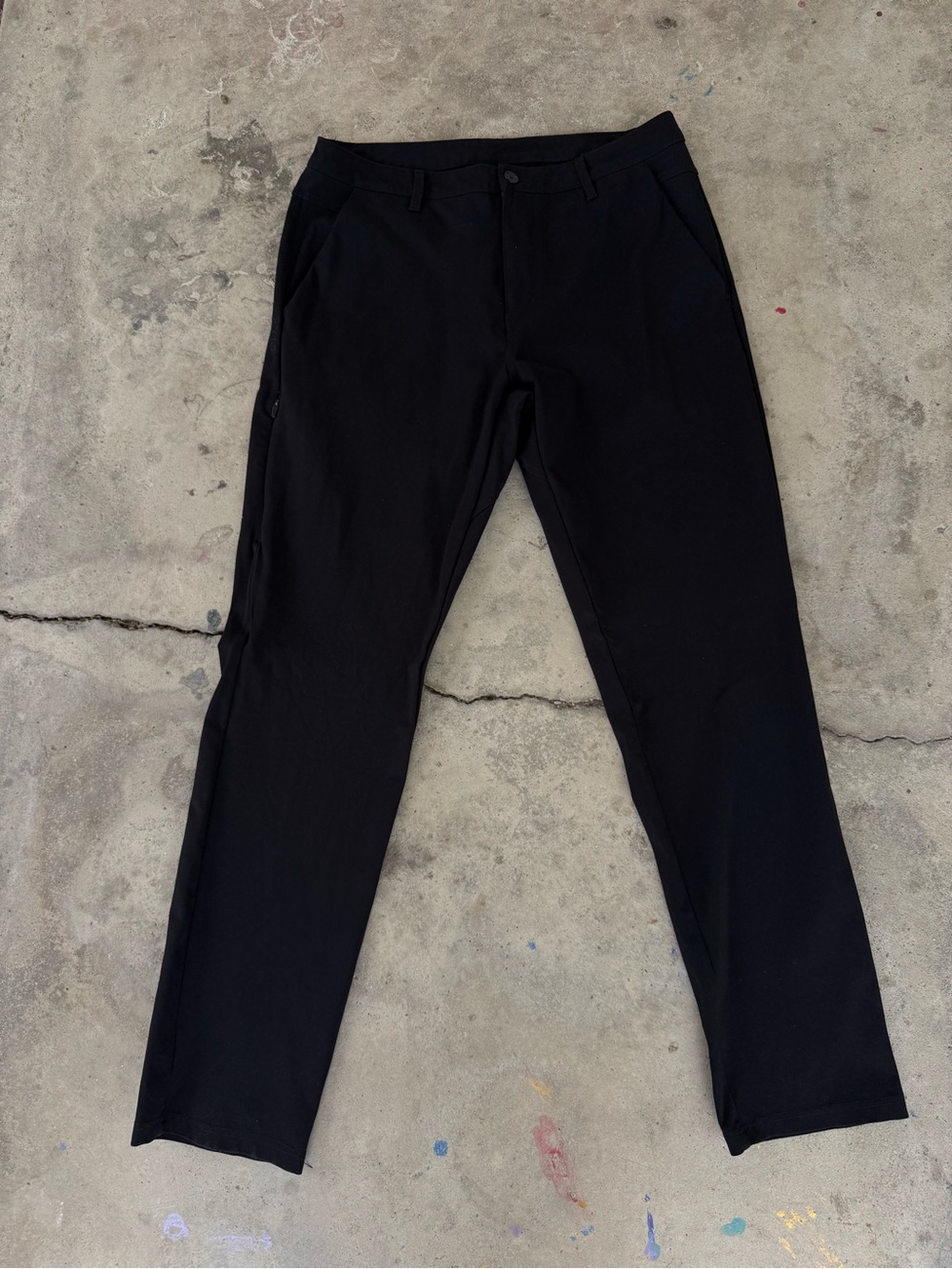BYLT Men's Black Drop Cut Everyday Pant